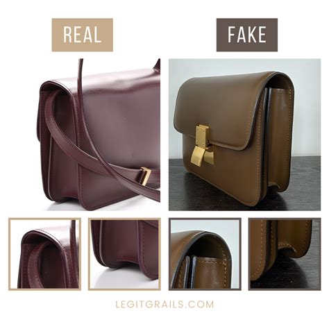 fake celine box bag vs real|signs of a celine bag.